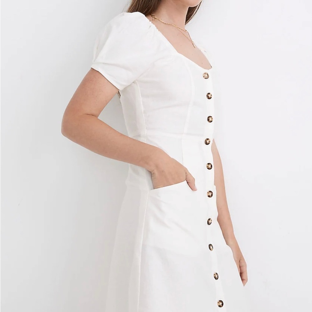 Madewell Cotton/Linen Dress NWT - Picture 2 of 6
